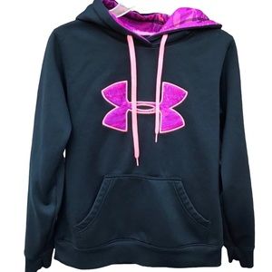 Under Armour Black Hoodie Sweatshirt Small